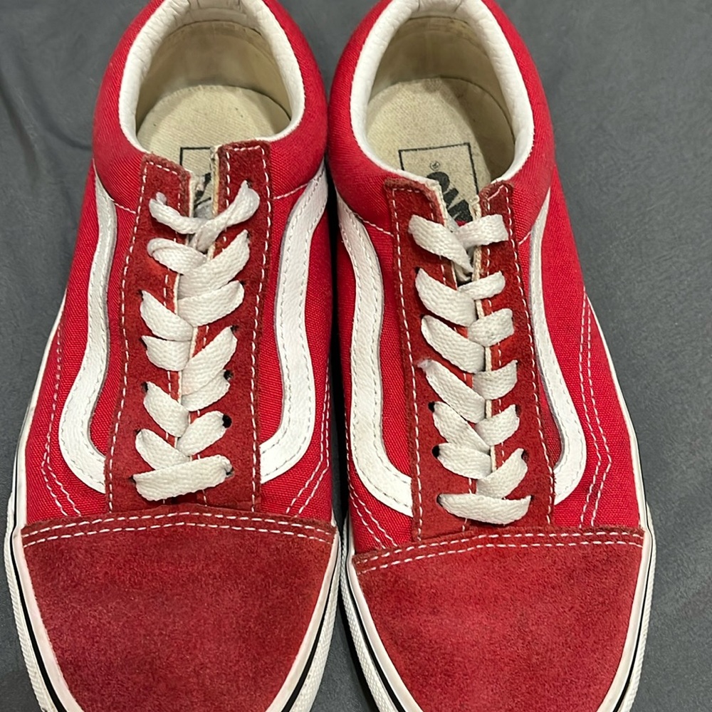 Red vans size 5.5 women’s